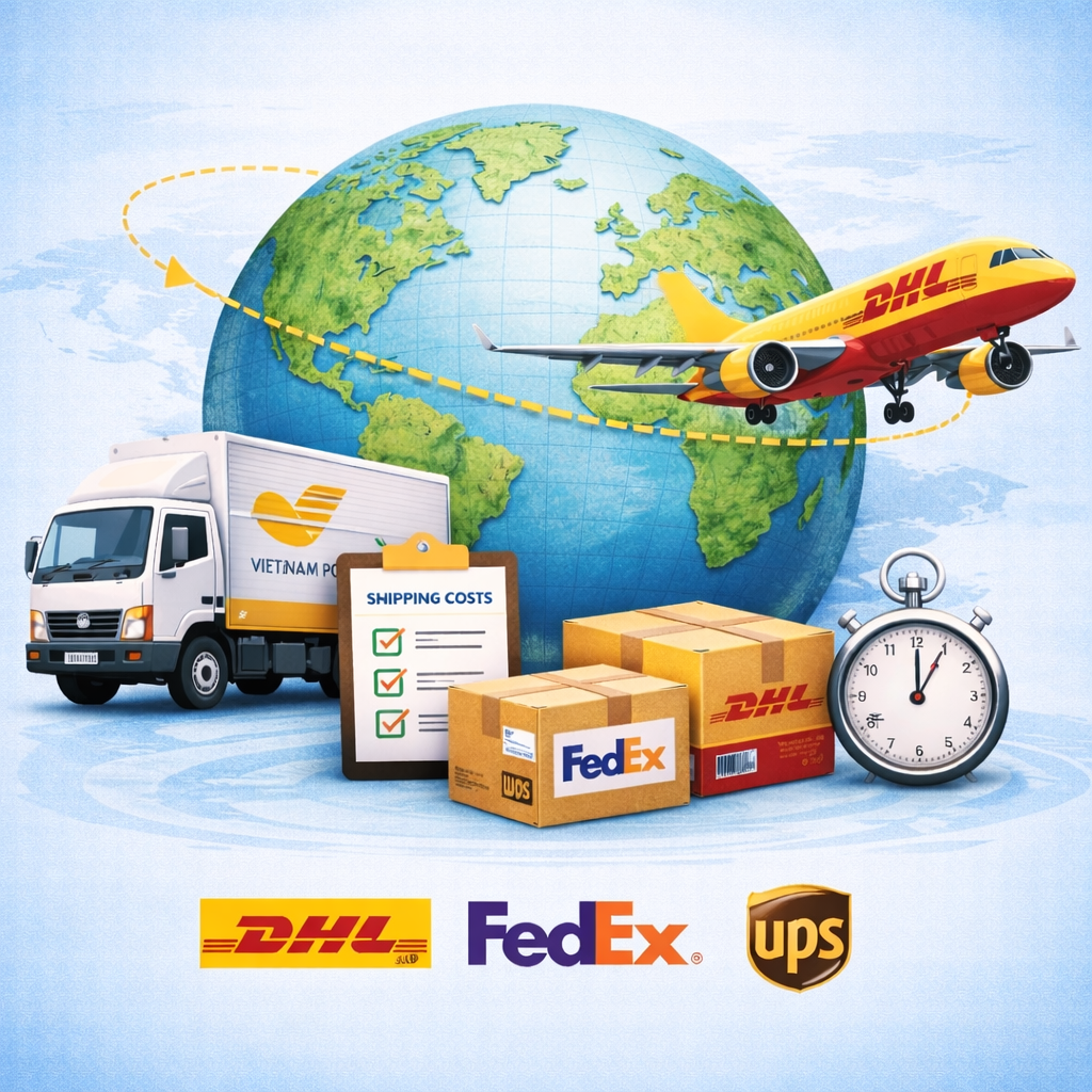 Cập nhật cước vận chuyển quốc tế tại Trầm Hương Thiện Thanh