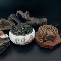 Dòng Kim Liên | Nhang trầm hương khoanh 4 giờ 48 khoanh | Hương gỗ trầm dịu nhẹ, không nồng photo 5
