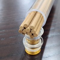 Golden Lotus concept | Agarwood incense solid stick 10 cm | 36 sticks 1 tube | 45 mins per stick - Special photo 3