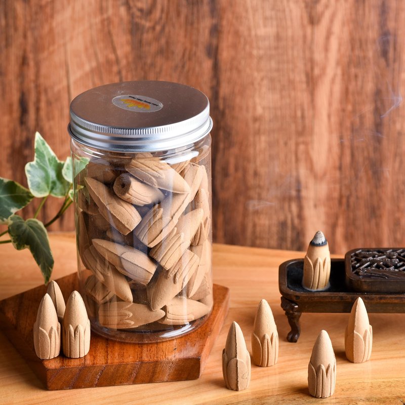 Golden Lotus concept | Agarwood incense lotus cone | 51 cones