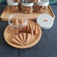 Red Lotus concept | Agarwood incense cone traditional size 20 cones photo 2