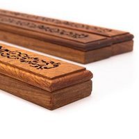 Wooden censer | Censer for incense 20cm | Padouk wood | Censer with one fire resistant layer photo 2