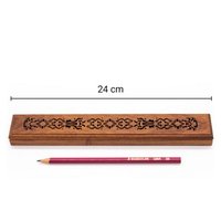 Wooden censer | Censer for incense 20cm | Padouk wood | Censer with one fire resistant layer photo 4
