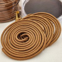 Red Lotus concept | A set of Agarwood incense coil 2 hours | 48 coils per box | give free 02 glass box and 01 copper gourd photo 4