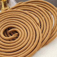 Red Lotus concept | A set of Agarwood incense coil 2 hours | 48 coils per box | give free 02 glass box and 01 copper gourd photo 5