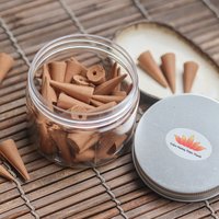 Red Lotus concept | Agarwood incense cone traditional small size 55 cones photo 2