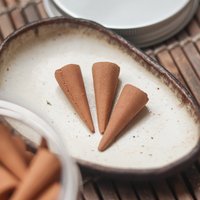 Red Lotus concept | Agarwood incense cone traditional small size 55 cones photo 3