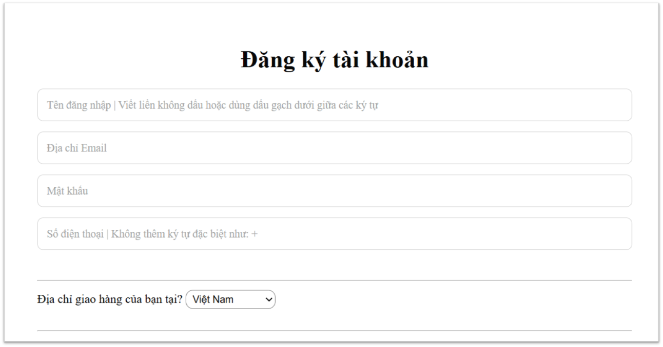Bước 2: th&ocirc;ng tin c&aacute; nh&acirc;n